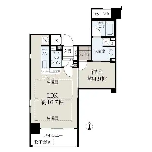 コンフォール室町六角 間取図