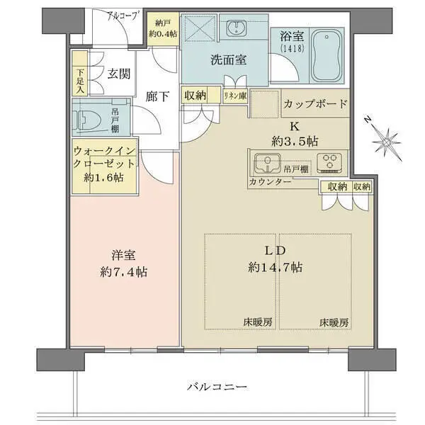 ザ・パークハウス中之島タワー 間取図