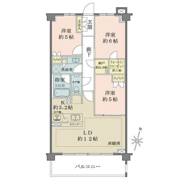 ザ・パークハウス杉並上井草 間取図