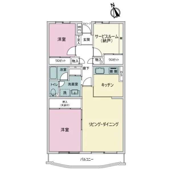 ライオンズマンション新松戸 間取図