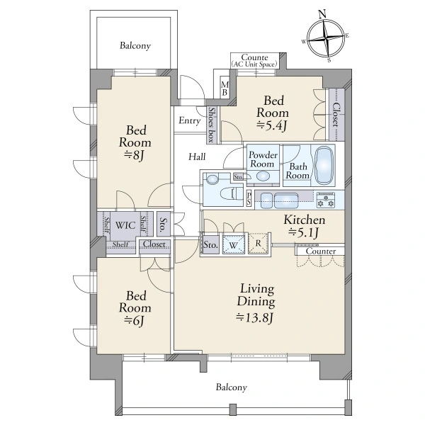 レオニス駒沢公園 間取図