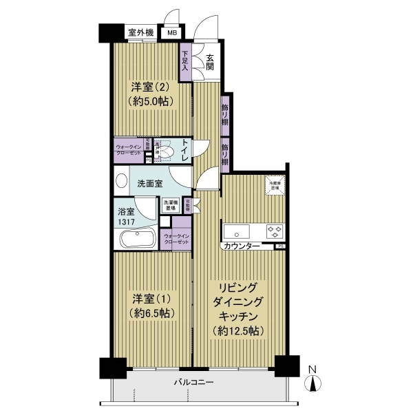 センチュリー武蔵新城 間取図