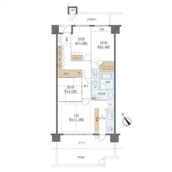 ローレルスクエア南甲子園 間取図
