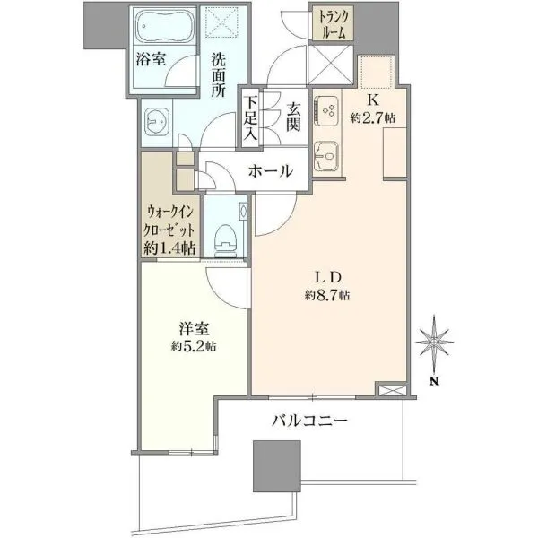 パークタワー晴海 間取図