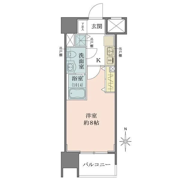 グローベル新大久保マスターズゲート 間取図