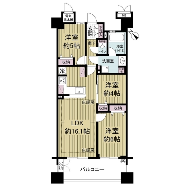 ラ・フルール本山 間取図