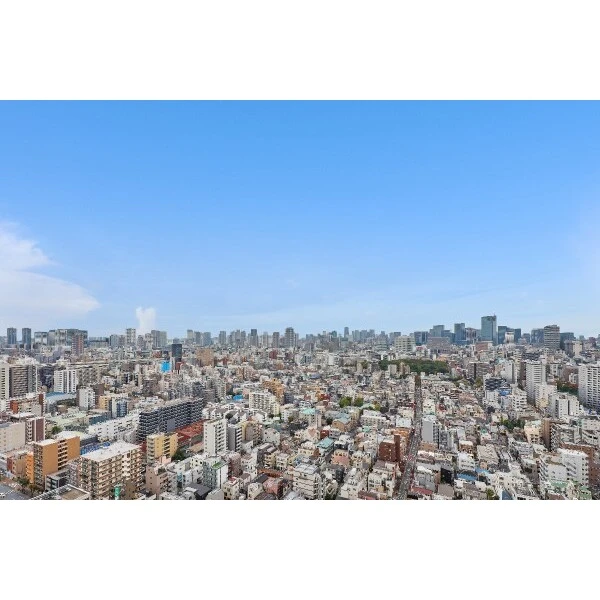 イーストコモンズ清澄白河セントラルタワー 西側バルコニーからの眺望