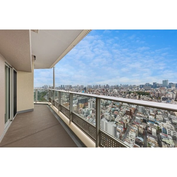 イーストコモンズ清澄白河セントラルタワー 西側バルコニーからの眺望