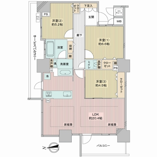 大阪福島タワー 間取図