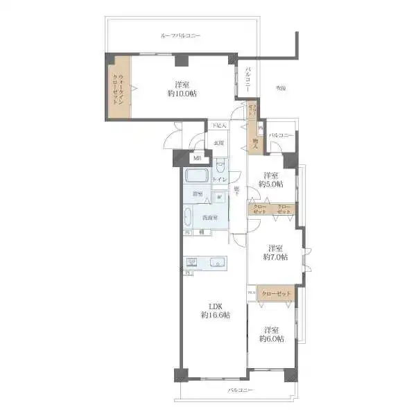 ファミール甲子園浦風町 間取図