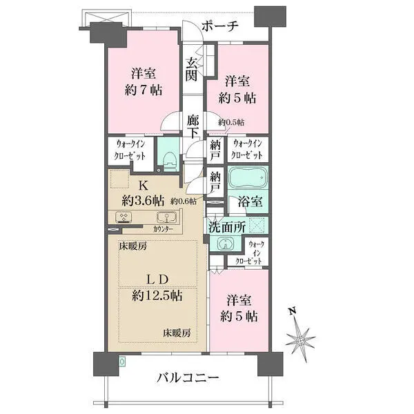 メガシティテラス 間取図
