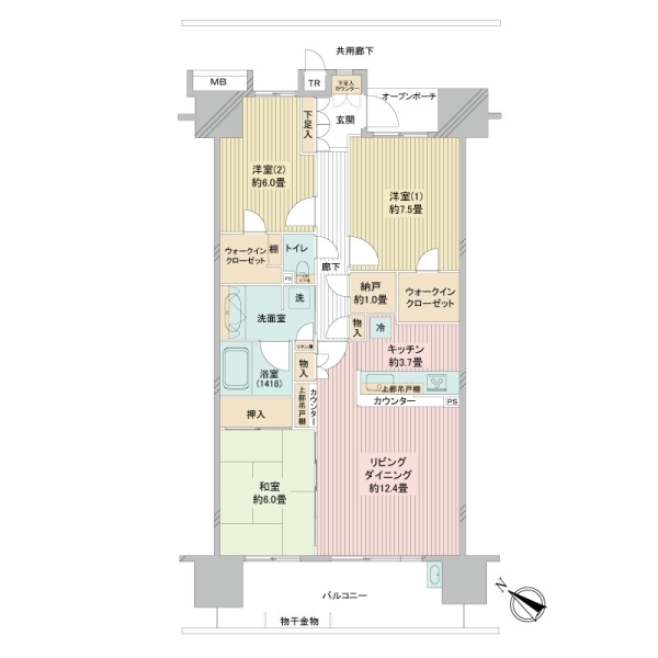 東京フロントコート 間取図