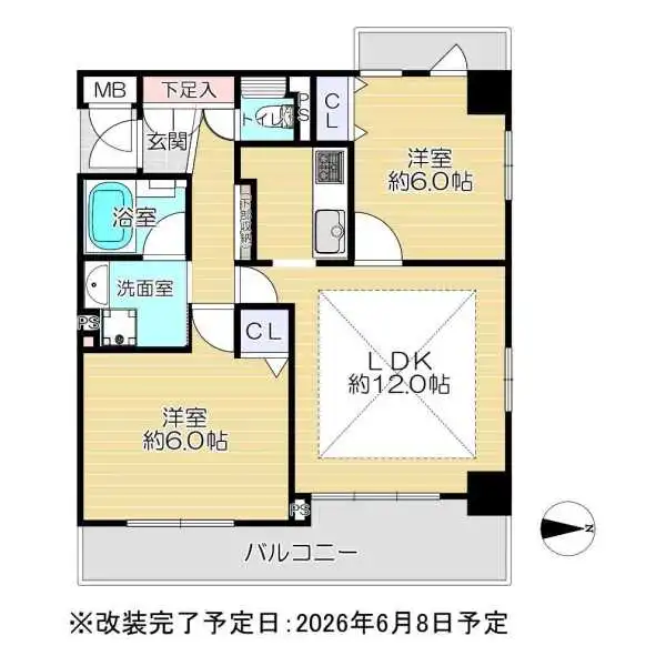 エスリード天王寺駅前 間取図