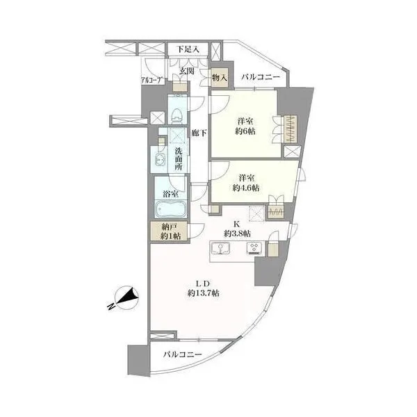 プラウド渋谷東 間取図