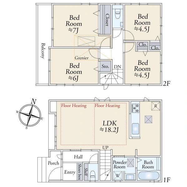 川崎市高津区梶ケ谷３丁目 間取図
