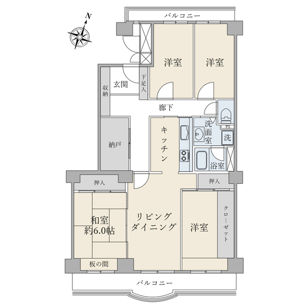 シーサイド真砂 間取図