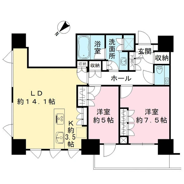 パークコート六本木ヒルトップ 間取図