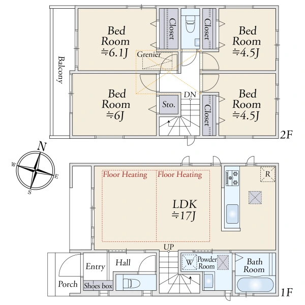 川崎市高津区梶ケ谷３丁目 間取図