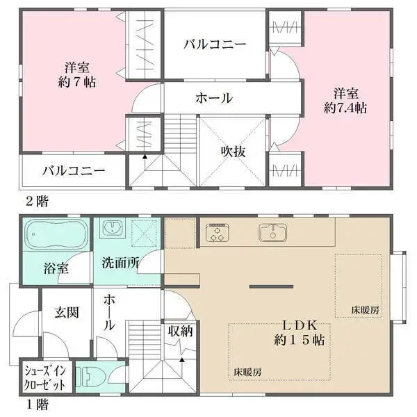 京都市西京区桂坤町 間取図