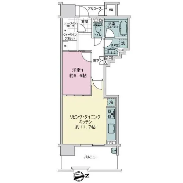 ローレルアイ上前津 間取図