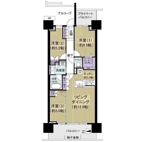 グランドメゾン品川シーサイドの杜 間取図