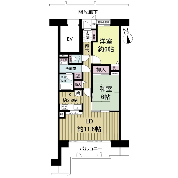 ファミールハイツ京都伏見ステージ２ 間取図
