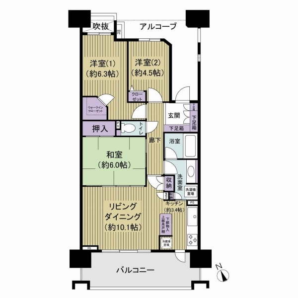 ライオンズマンション西船橋シティ 間取図