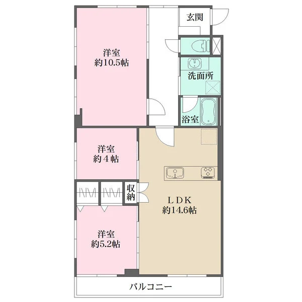 パシフィック松が丘 間取図