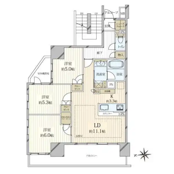 サンクレイドル板橋区役所前 間取図