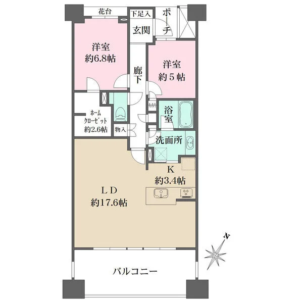 コットンハーバータワーズベイイースト 間取図