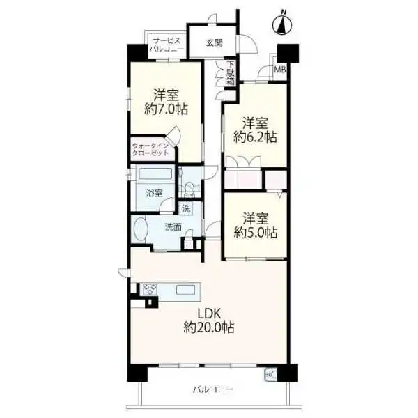 ローレルコート西宮北口レジデンス 間取図