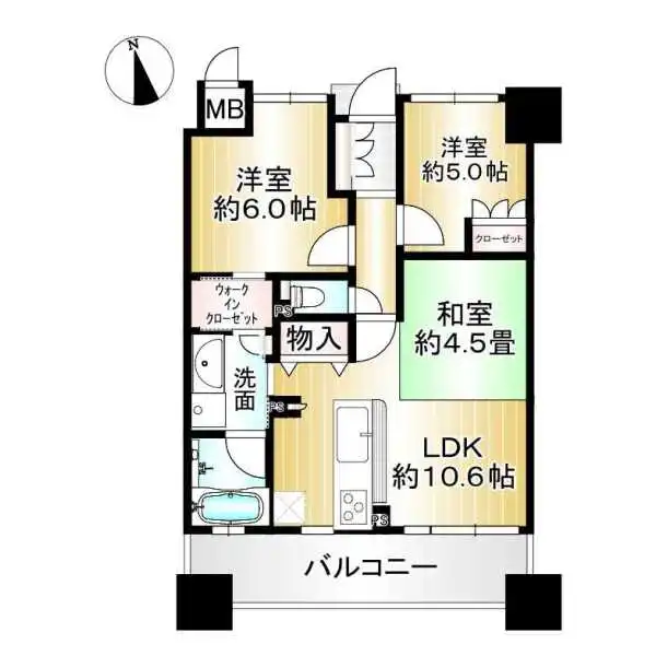プランメゾン平野駅前 間取図