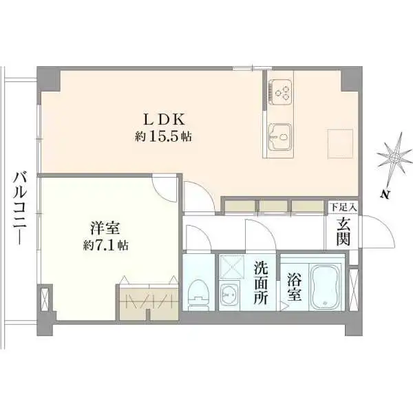 レイニオン岸町 間取図