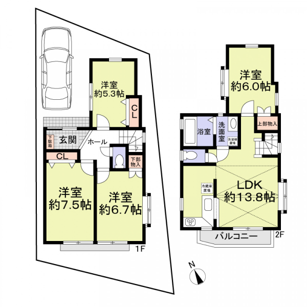 杉並区西荻北３丁目 間取図