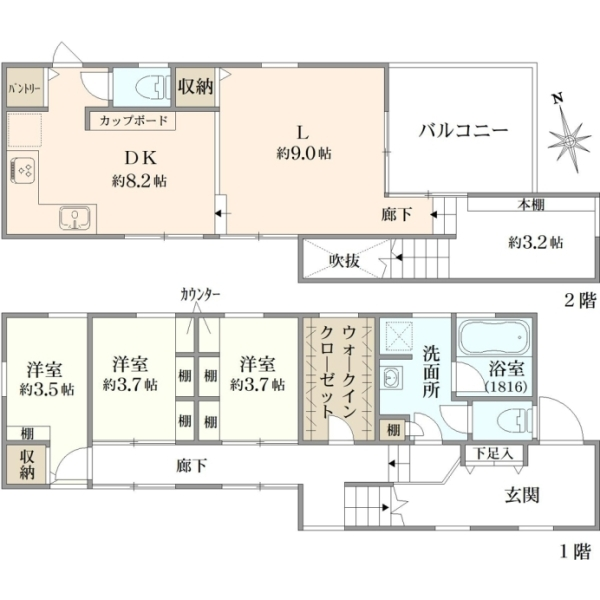国分寺市本多４丁目 間取図