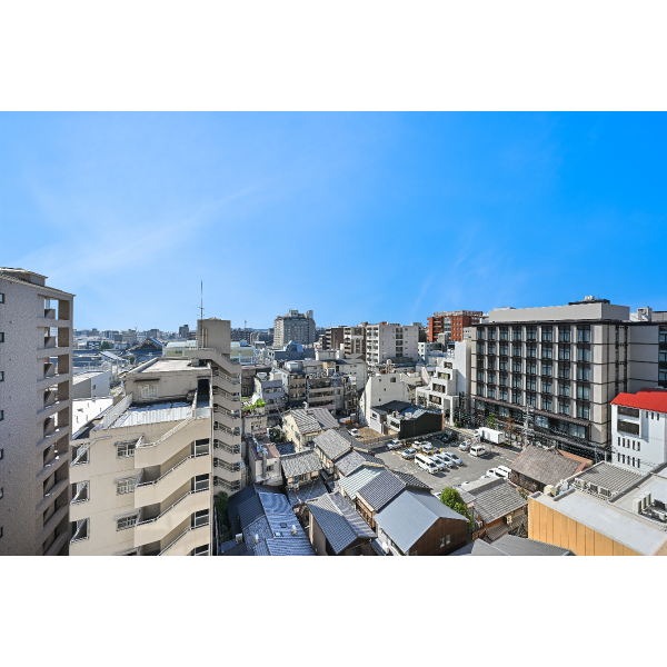 サンクタス四条烏丸スティーロレジデンス バルコニーからの眺望