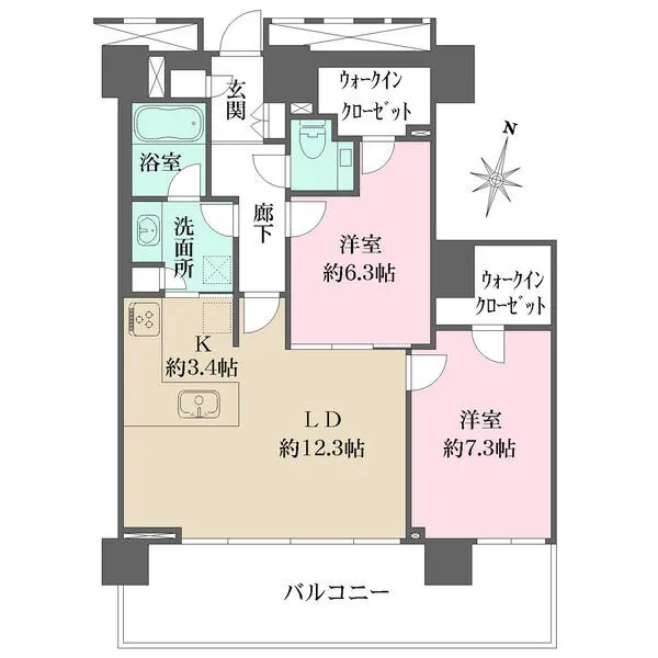 ザ・ヨコハマタワーズ　タワーイースト 間取図