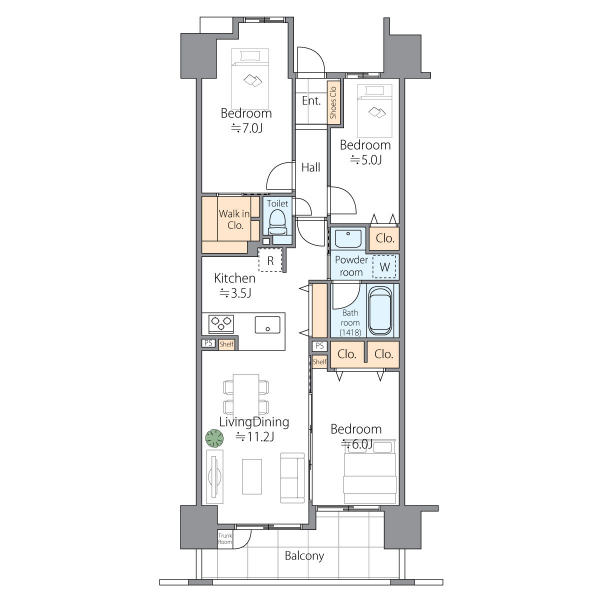 東京ビューマークス 間取図