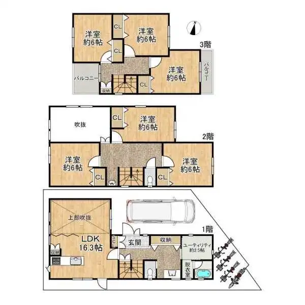 八尾市山本町南１丁目 間取図