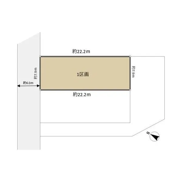 横浜市都筑区茅ケ崎東２丁目 区画図