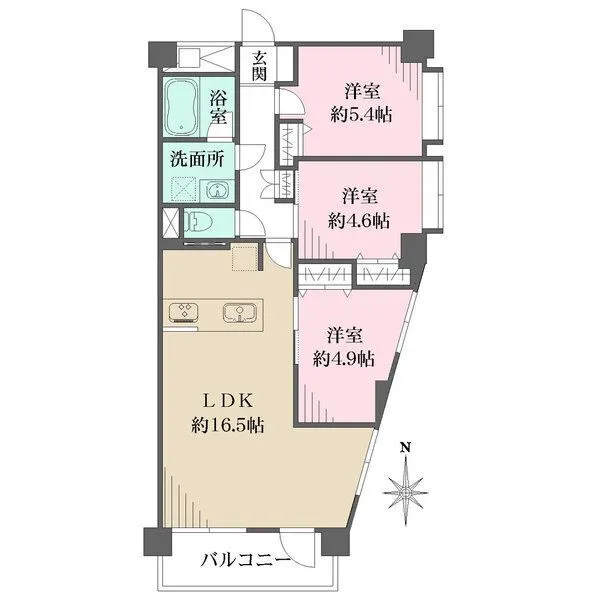 武蔵新城ヒミコセラン 間取図