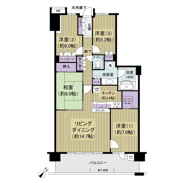 ブルーミングヒルズ多摩センター 間取図