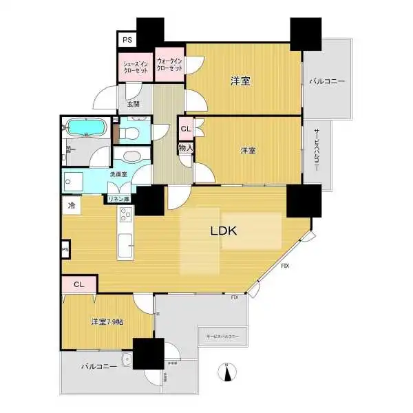 清水谷ハウス 間取図