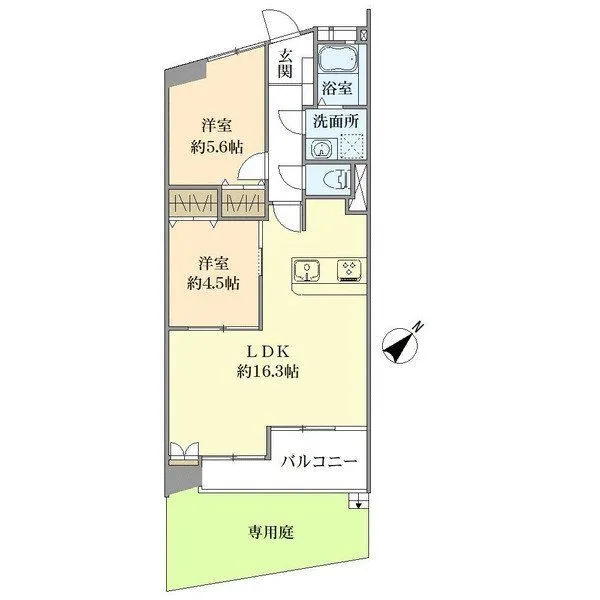 鵠沼スカイマンション 間取図
