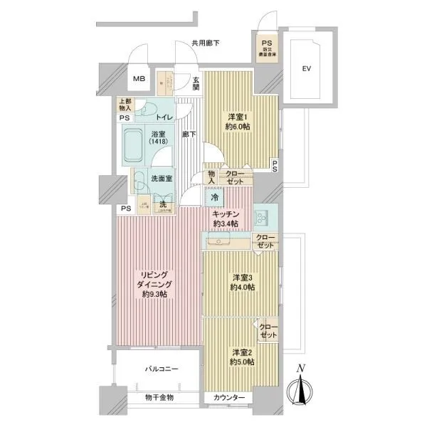 プレミスト西池袋 間取図