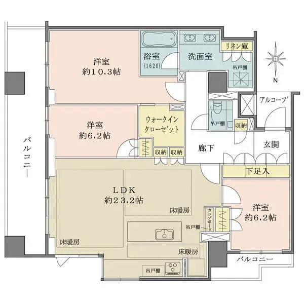 グランドメゾン大須ザ・タワー 間取図