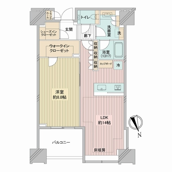白金ザ・スカイＥ棟 間取図