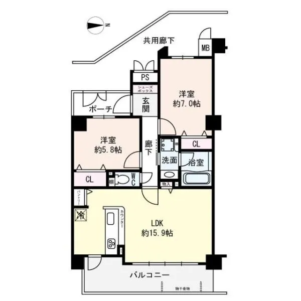 パデシオン西院 間取り図