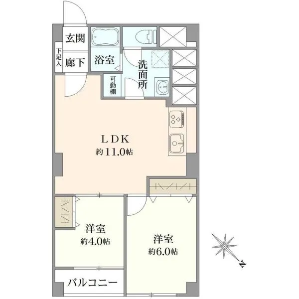 桜台ハイライズ 間取図