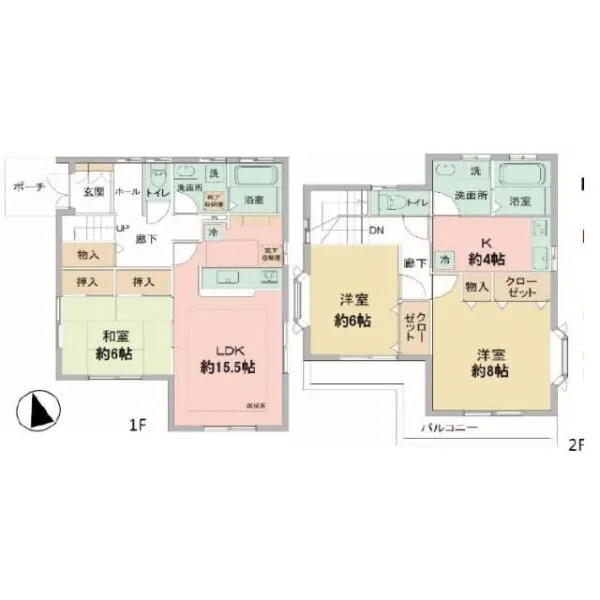 横浜市中区寺久保 間取り図